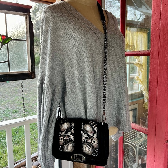 Rebecca Minkoff Embroidered Velvet Crossbody - Picture 3 of 10